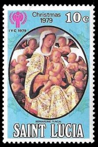 St Lucia SC 483 * Christmas 1979 * MNH * 1980