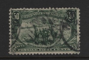 291 VF+ used neat cancel with nice color cv $ 175 ! see pic !