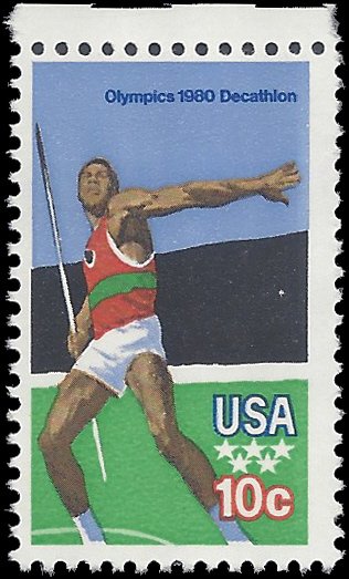 #1790 10c Olympic Games Javelin 1979 Mint NH