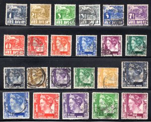 Netherlands Indies #164, 166-168, 170-188   VF, Used, CV $33.00 .... 4220106