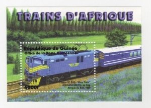 Guinea-Conakry 2003 - Trains - Souvenir Stamp Sheet - Scott #2062 - MNH