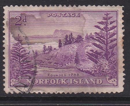 1947 Norfolk Island Ball Bay 2d Used SG4