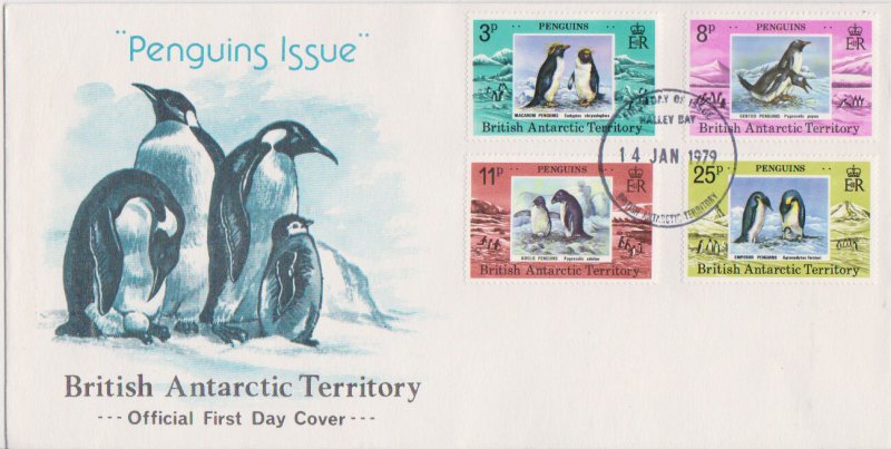 British Antarctic Territory Scott 72-75 Unaddressed.