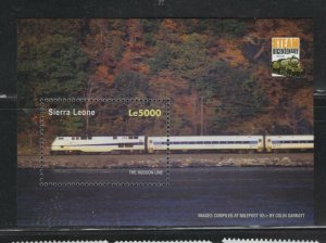 Sierra Leone  #2784 (2004 Trains The Hudson Line  sheet) VFMNH CV $4.10