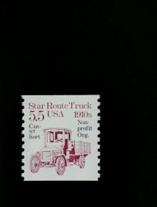 1986 5.5c Star Route Truck, Coil Scott 2125a Mint F/VF NH