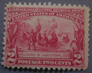 United States #329 Two Cent Jamestown MNH