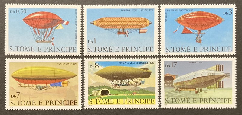 Sao Tome and Principe 1979 #561-6, Dirigibles, MNH.