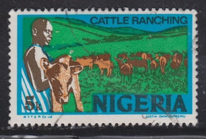 Nigeria 294A Cattle Ranching 1973