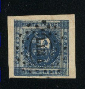 Peru #3  used  1858 PD