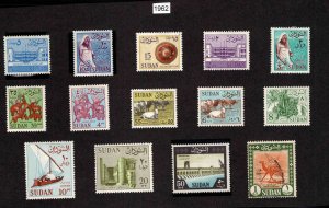 SUDAN Scott 146-159 Complete set all unused except 159 which is used