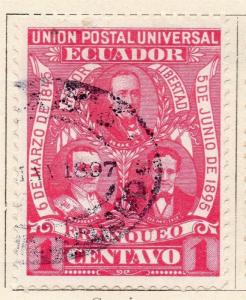 Ecuador 1895 Early Issue Fine Used 1c. 121935