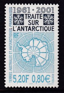 French Southern and Antarctic Territories 292 Map MNH VF