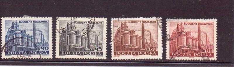 Poland  Scott#  502-5  Used