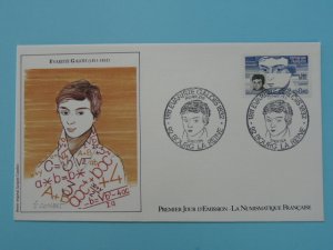 mathematics Evariste Galois FDC ref Numis 53
