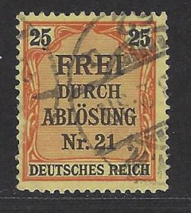 Germany Reich Scott # OL6, used