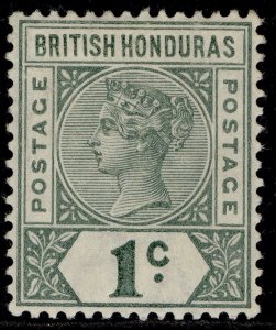 BRITISH HONDURAS QV SG51, 1c dull green, M MINT.