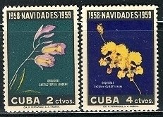 Cuba 1958: Sc. # 611-612; MH Cpl. Set