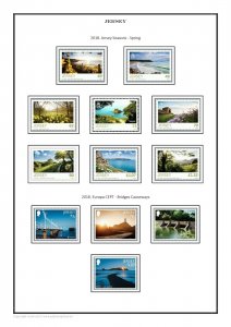 Jersey 1912-2020  PDF(DIGITAL) STAMP ALBUM PAGES