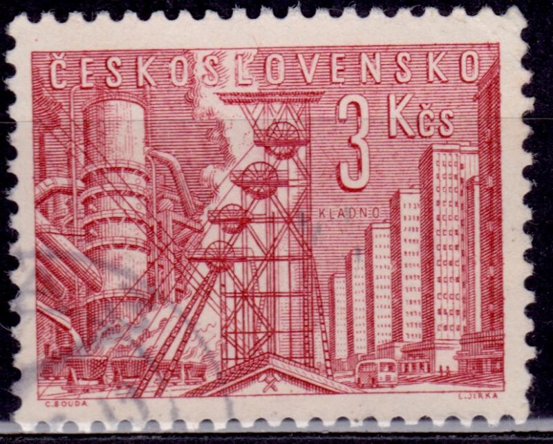 Czechoslovakia, 1961, Blast Furnace in Kladno, 3k, sc#1047, used