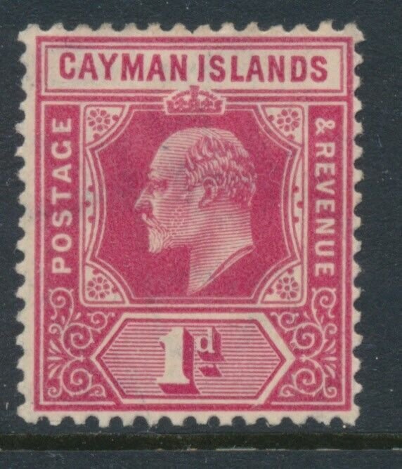 Cayman Islands 1905 SG 9 1d Carmine Wmk Multi Crown CA