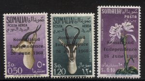 Somalia 1960 Somaliland Independence set Sc# 242/C69 NH