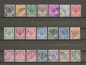 MALAYA/KEDAH 1950/55 SG 76/90 USED Cat £190