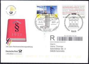 Germany 2011 Reich Insurance Regulations Mi. 2868 FDC