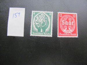 Germany 1934 MNH  SC 444-445 SET XF 90 EUROS (157)