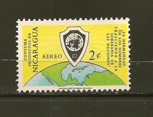 Nicaragua C475 Globe Airmail Mint Hinged