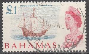 Bahamas #218    F-VF Used CV $10.50  (A6552)