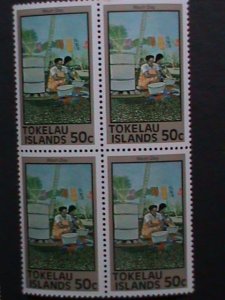 TOKELAU-1976-SC#49-56 LIVING STYLE OF PEOPLE IN COUNTRY MNH-BLOCK SET-VF