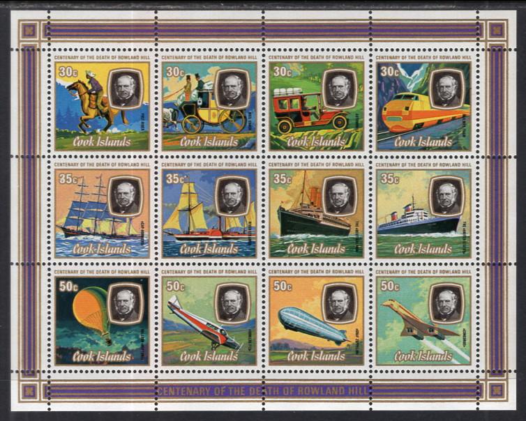 Cook Islands 552e Transportation Souvenir Sheet MNH VF