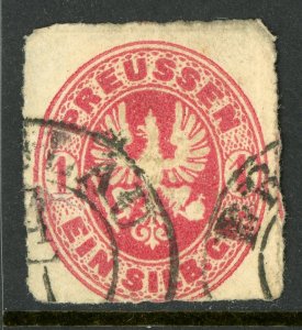 Germany States 1861 Prussia 1sg Rose Scott #17 VFU G302