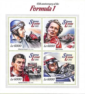 A8487 - SIERRA LEONE - Stamp Sheet - 2015 FORMULA 1
