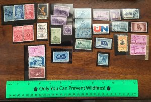 Vintage Stamps Set of 30 Famous Events Organizations American History GREAT RARE