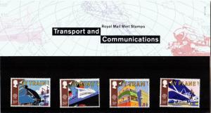 PRESENTATION PACK PP164 1988 - TRANSPORT AND COMMUNICATIONS (printed no.190)