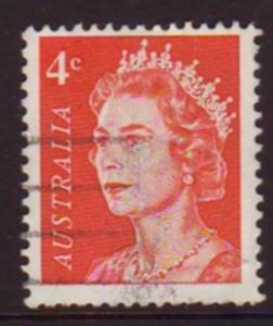 Australia 1966 Sc#397, SG#385 4c Red Queen Elizabeth II USED