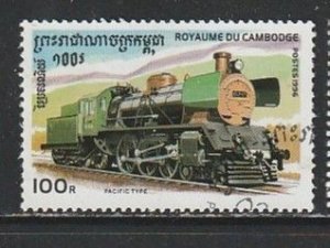 1996 Cambodia - Sc 1507 - used VF - 1 single - Locomotives