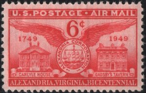 SC#C40 6¢ Alexandria Bicentennial (1949) MNH