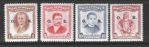 Philippines O57-O60 Complete  MNH SC:$3.00