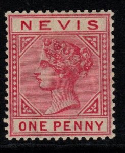 NEVIS SG27 1883 1d DULL ROSE MTD MINT