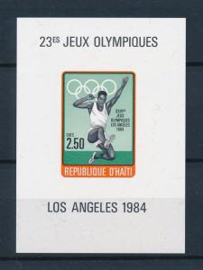 [55481] Haiti 1984 Olympic games Los Angeles Athletics Imperforated MNH Sheet
