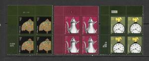 US 3749 3754 3757 P# blocks plate blocks MNH