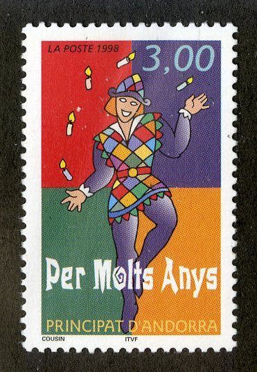 SPANISH ANDORRA 489 MNH BIN $1.00 JUGGLER