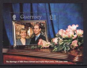 Guernsey 690 Royal Wedding Souvenir Sheet MNH VF