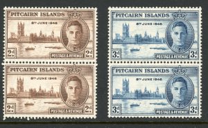 Pitcairn Islands 9-10 1946 PR Peace Issue