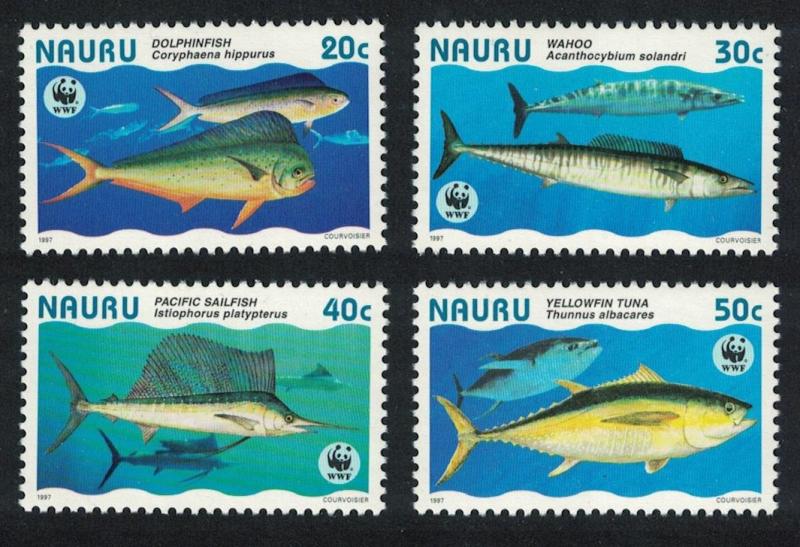 Nauru WWF Giant Fish 4v SG#458-461 MI#437-440 SC#443 a-d