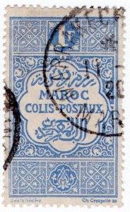 (I.B) French Morocco Postal : Colis Postaux 1Fr