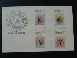 75 years of Rotary International FDC Maldives 1980