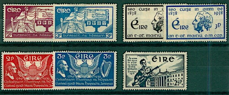 Eire 1937/41 range of issues to include Constitution, easter Rising  Mint Stamps